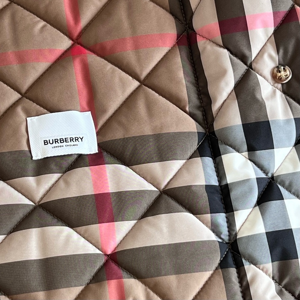 Burberry Diamond Quilted Coat in Camel - Picture 8 of 10